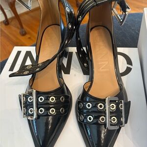 Lanvin Black Leather Women's Shoes